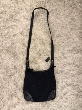 Coach Hampton Signature Hippie Bag - Black